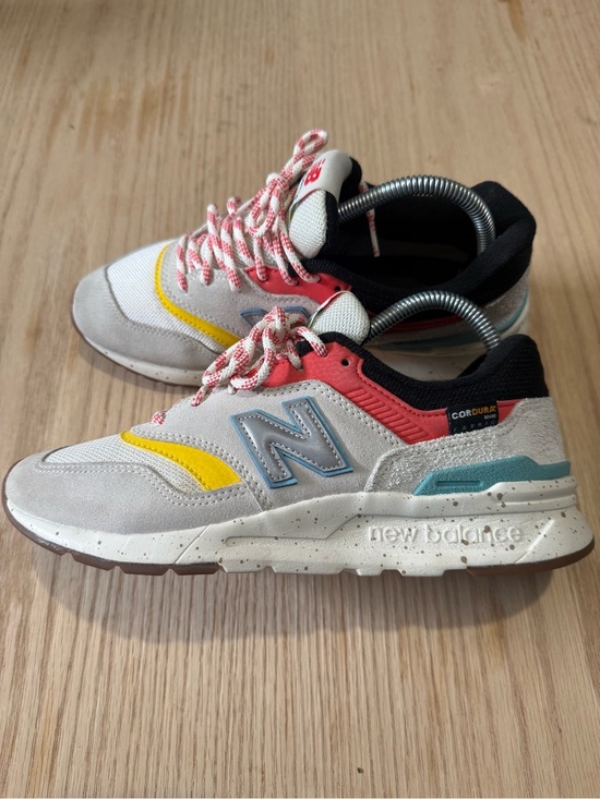 New Balance Shoes - Women’s New Balance 997H grey, red, yellow sneakers great condition.